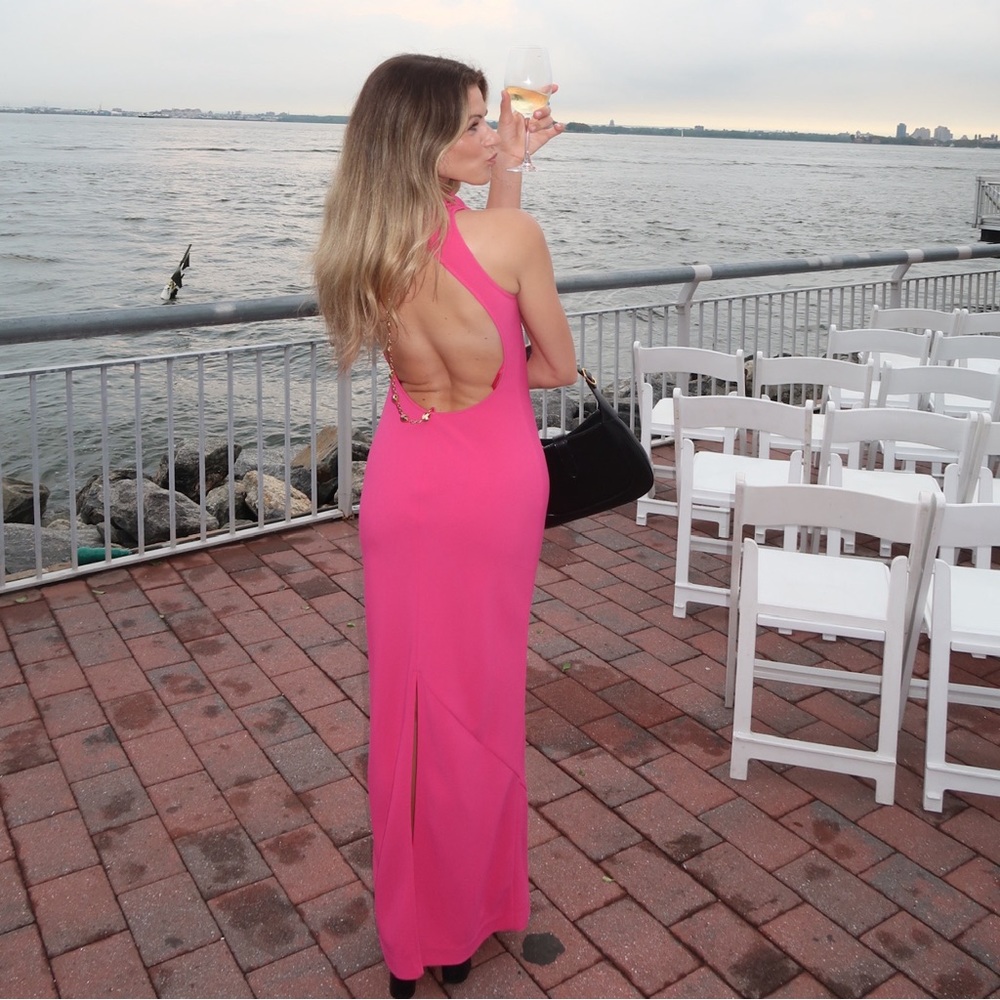 Staud Shannon Dress - Magenta XS - Picture 5 of 7
